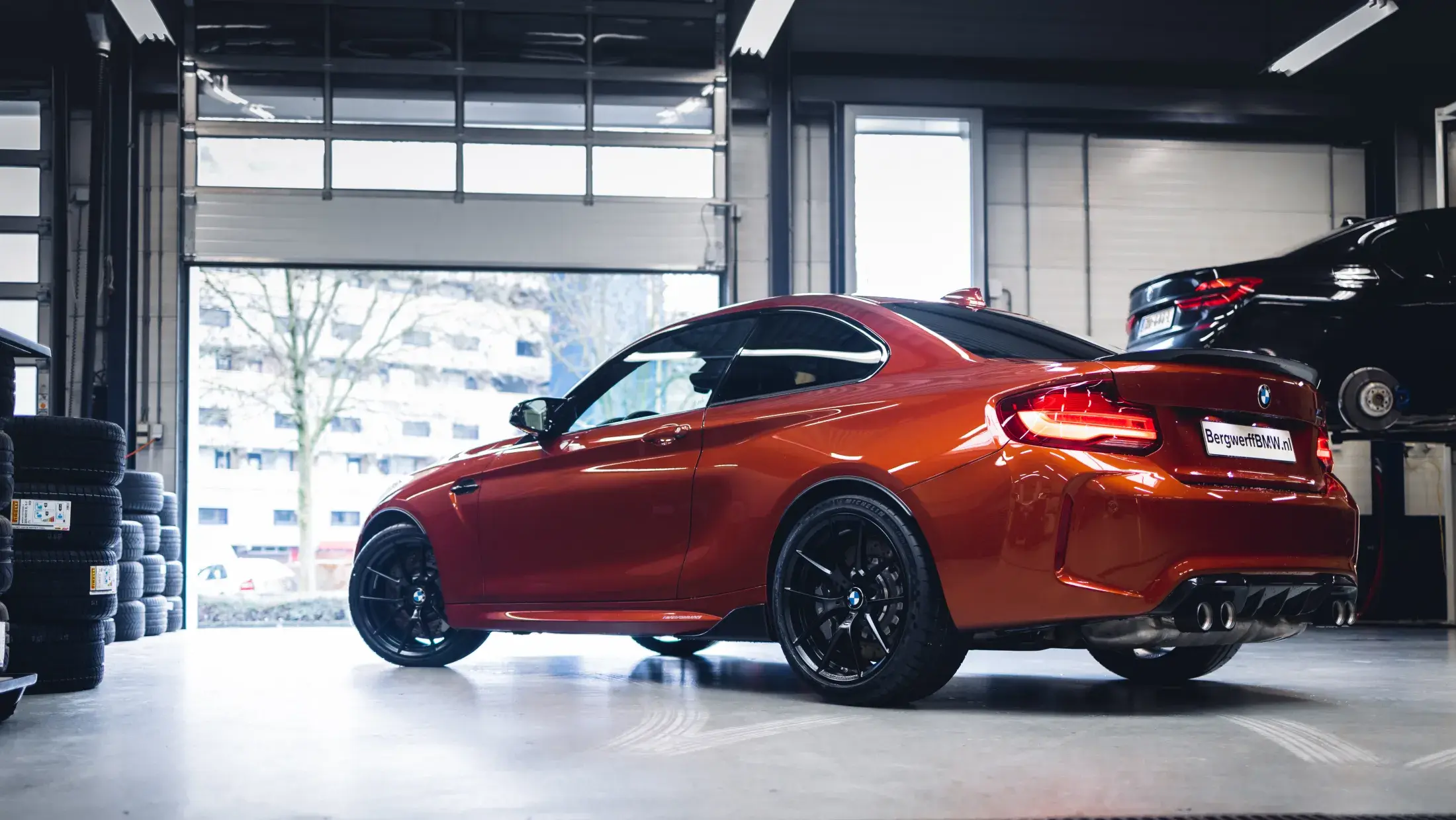 BMW M2 Competition F87 Sunset Orange M Performance carbon tuning kit