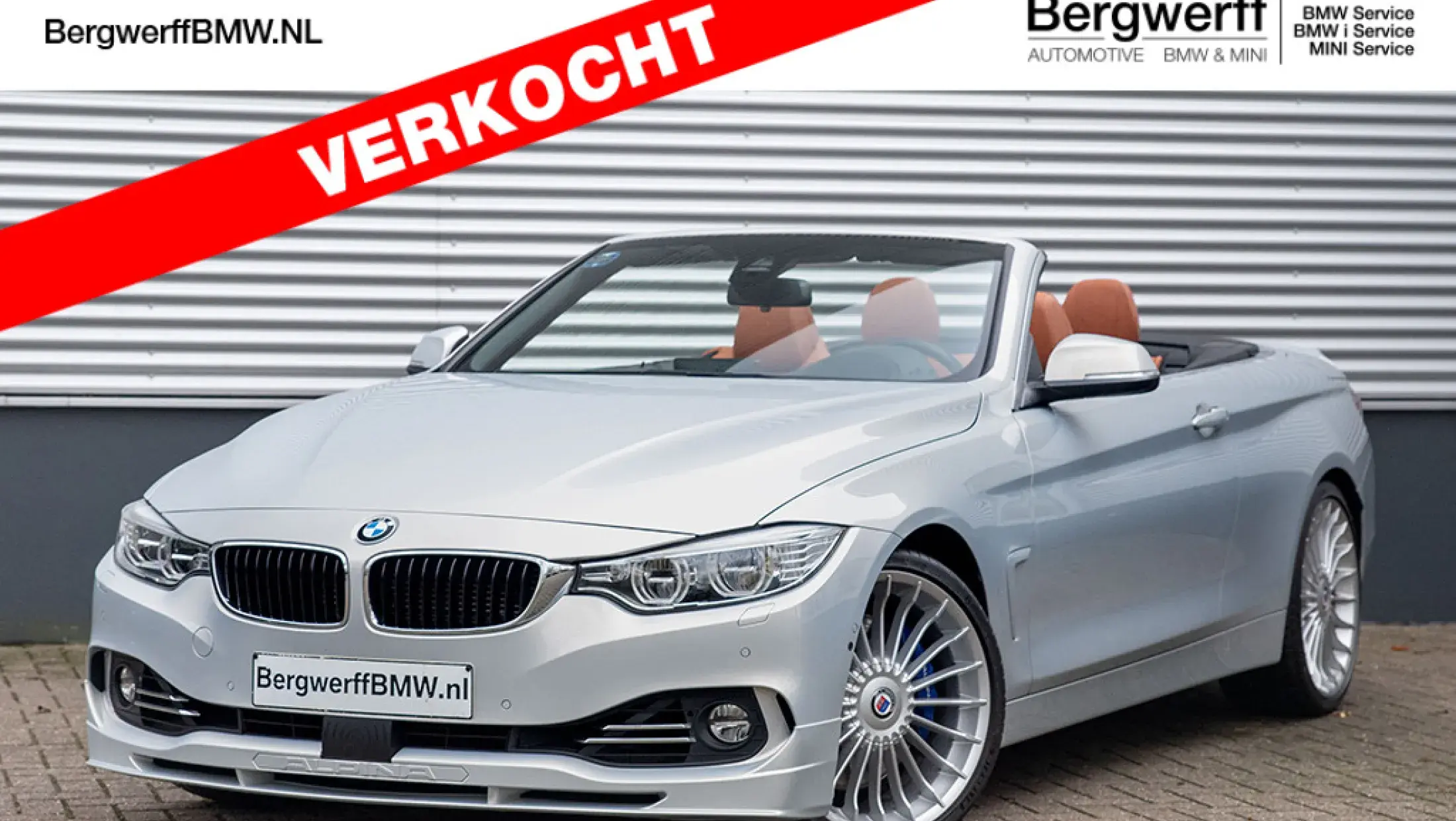 ALPINA B4 Bi-turbo Cabrio Moonstone Pearl Mondstein Lavalina 2 met sperre Bergwerff