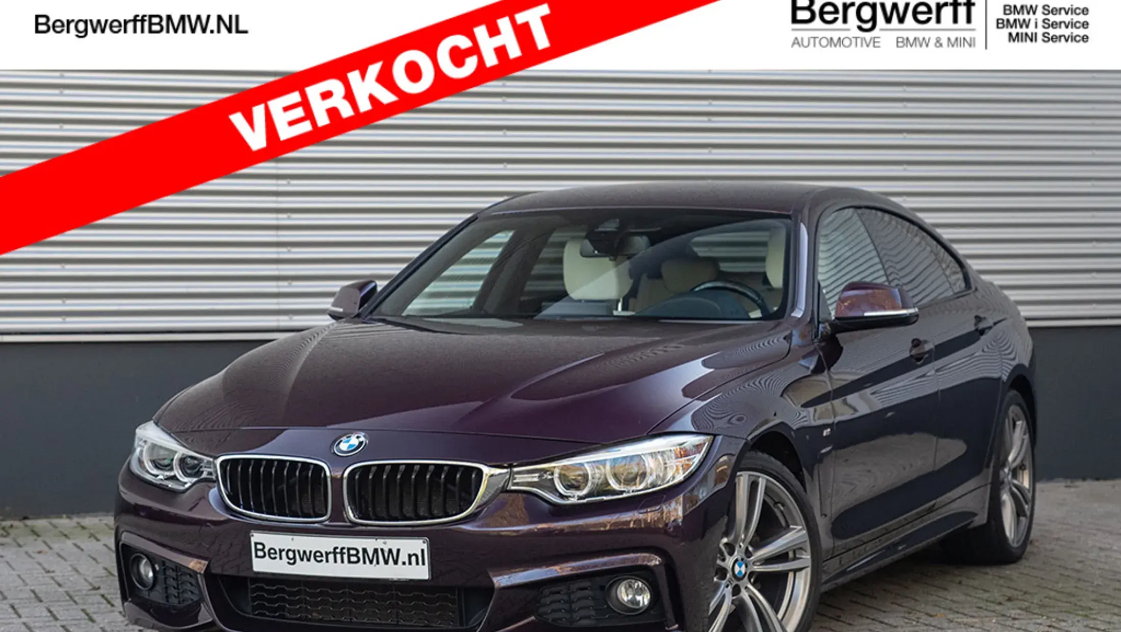 BMW 420i Gran Coupe Individual Mora Metallic Volleder Merino Amarobrown F36 Bergwerff