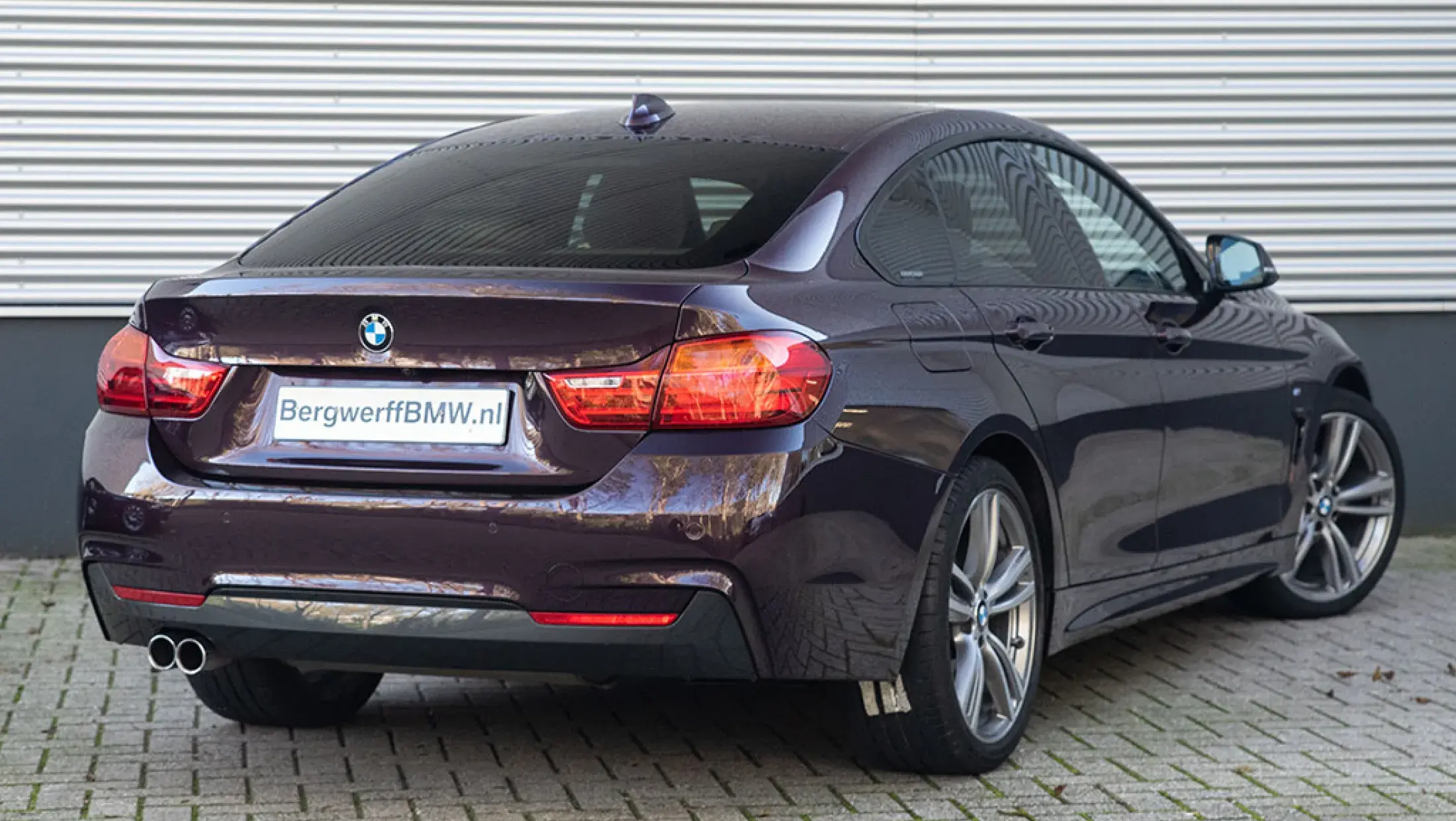 BMW 420i Gran Coupe Individual Mora Metallic Volleder Merino Amarobrown F36 Bergwerff