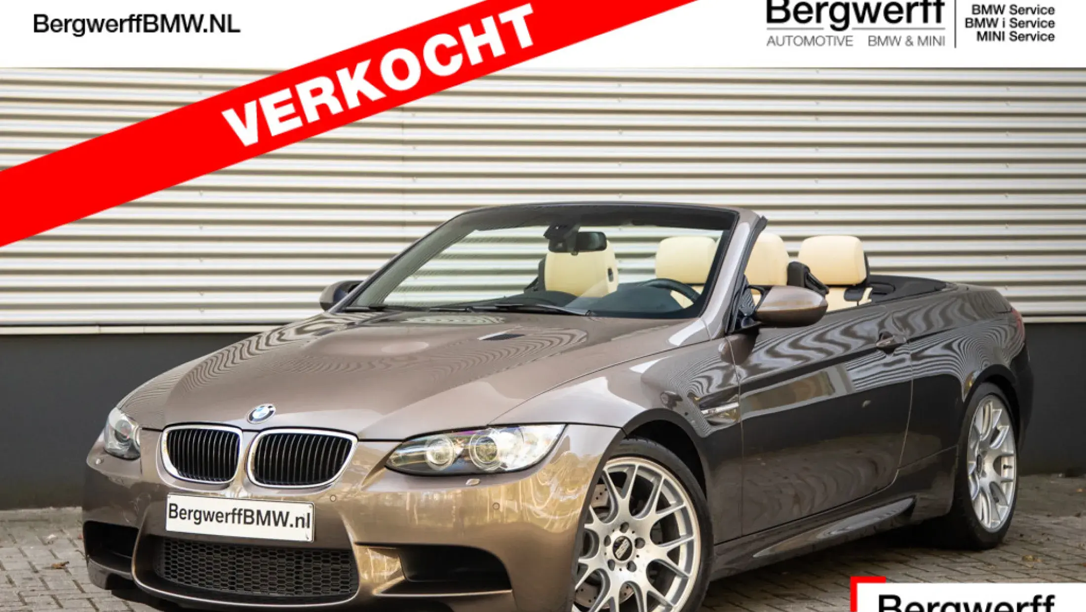 BMW E93 M3 Cabrio DCT Sepang Bronze Individual Uitgebreid lederen bekleding 2013