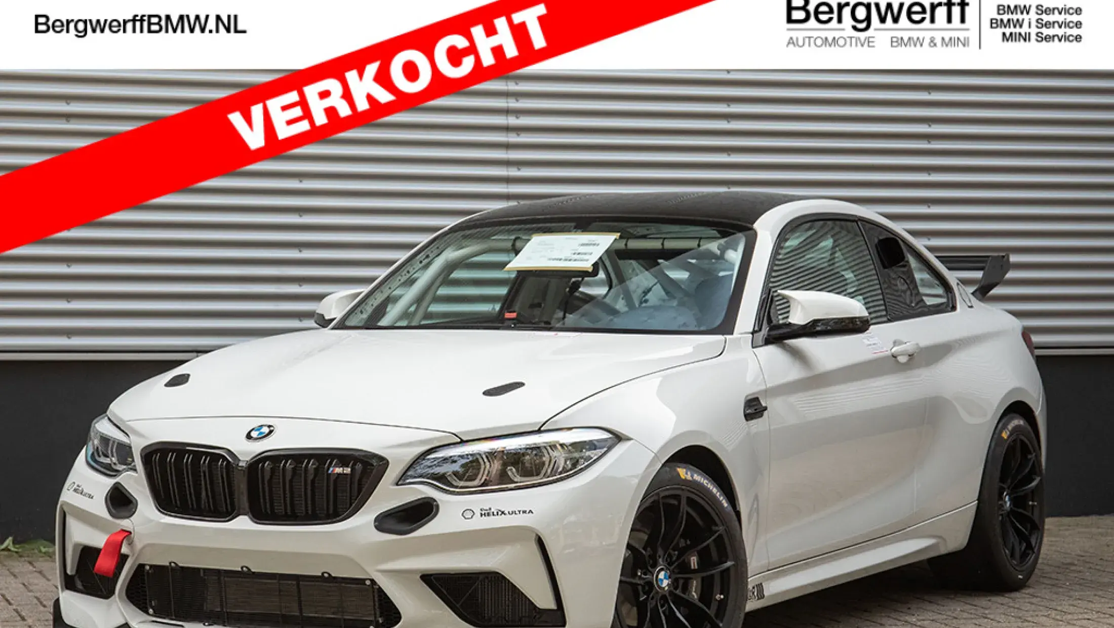 BMW M2 CS Racing OHNE POLSTERUNG/OHNE FARBANGABE Manual Alpin Weiss Bergwerff