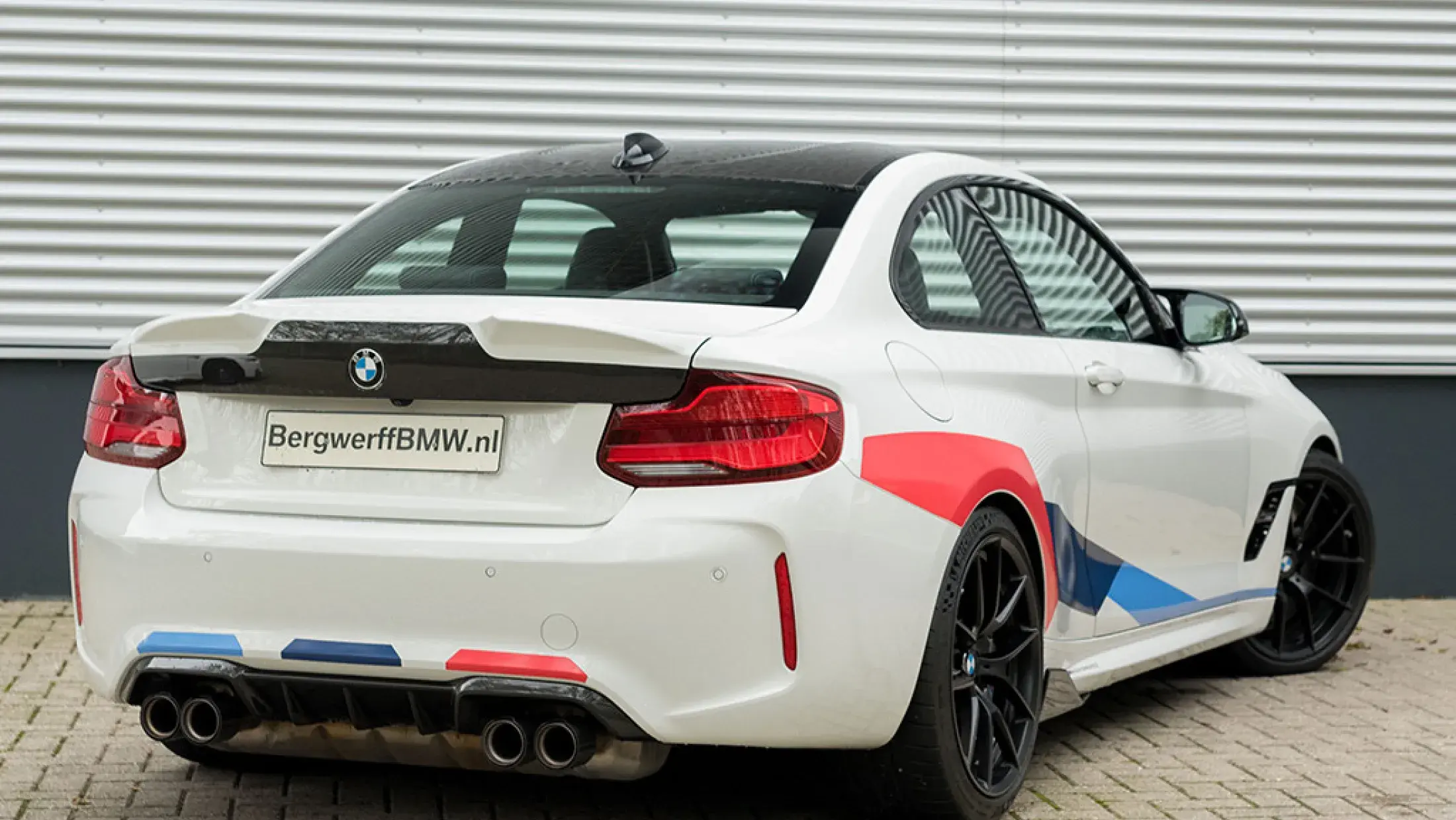 BMW M2 Competition DCT Full M Performance Alpin Weiss Leder Dakota geperforeerd Schwarz Bergwerff