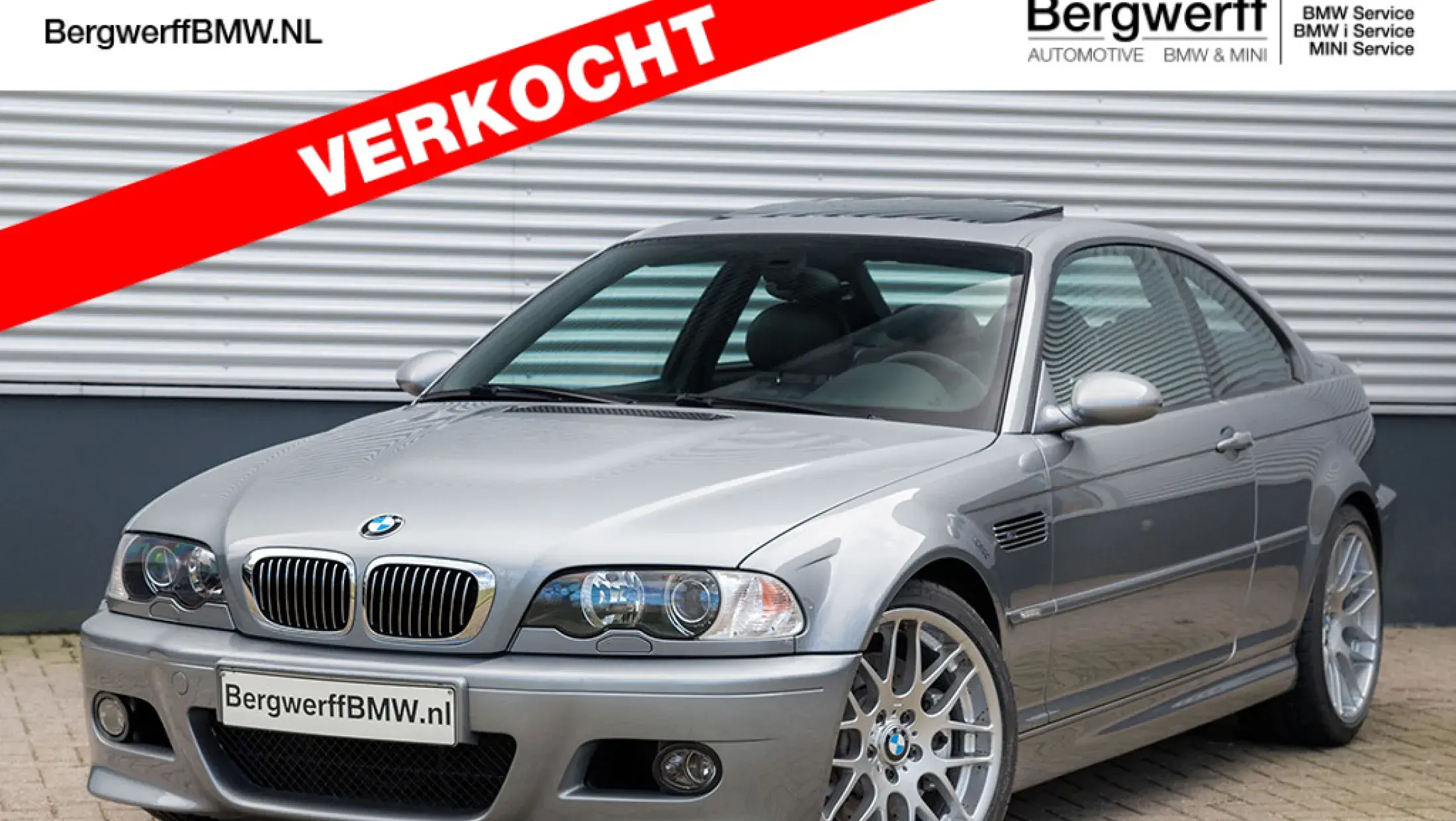 BMW M3 Competition Coupe E46 Silver gRey Metallic Nappa schwarz leder 2005 Semi-automaat SMG