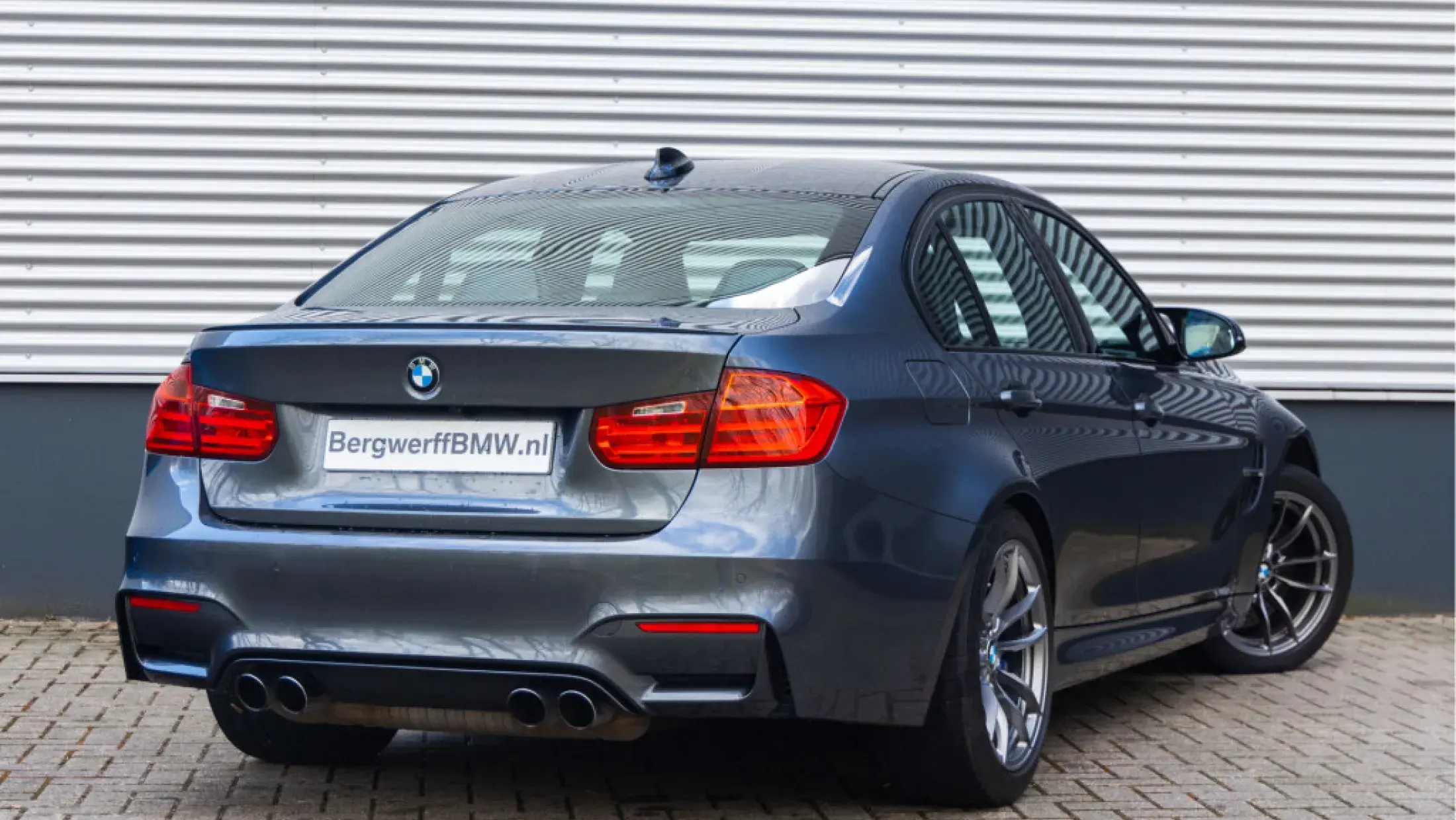 BMW M3 F80 Manual Handgeschakels Mineral Grey Stof-Ledercombinatie Carbon Structure Anthrazit