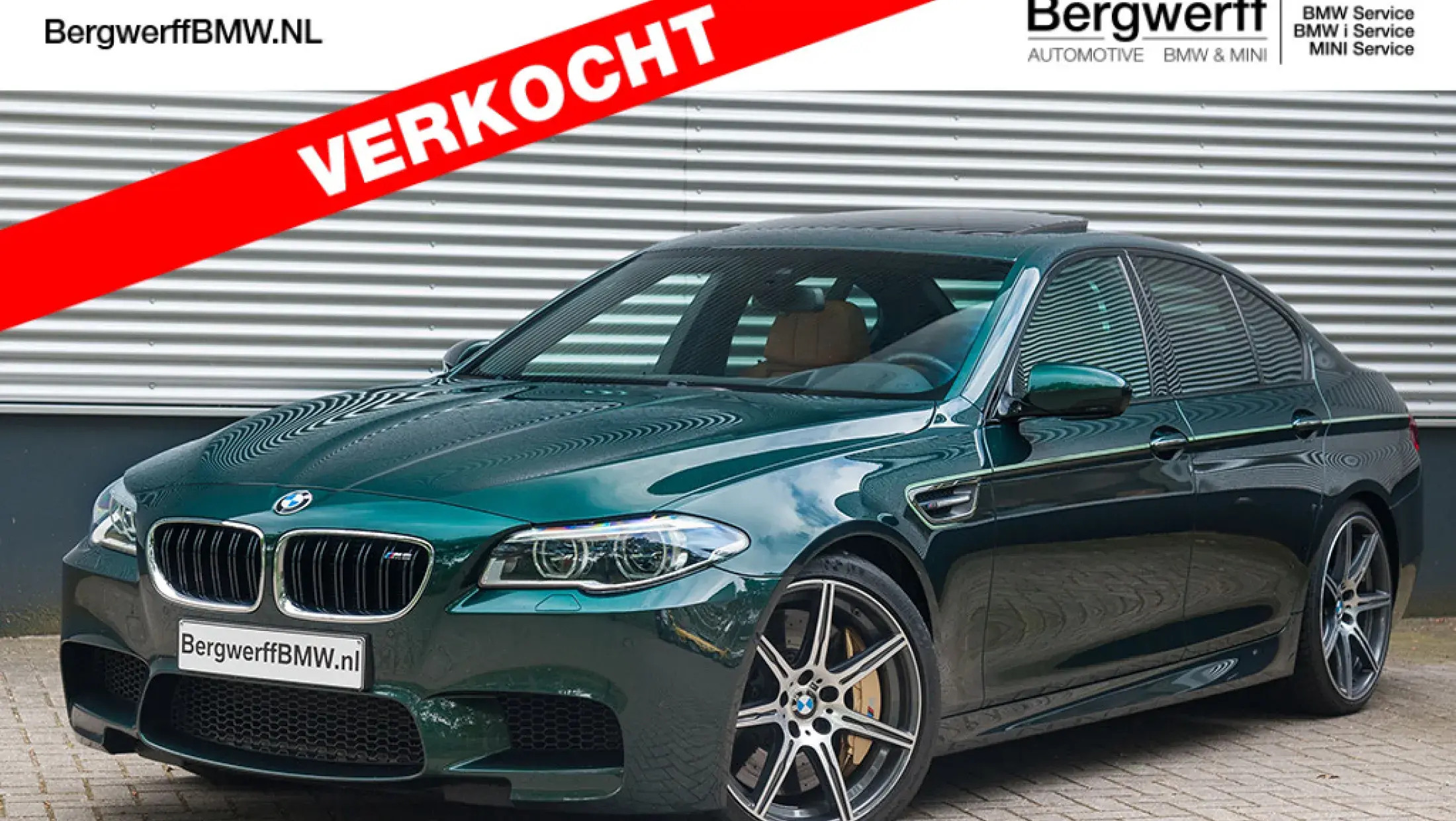 BMW M5 Competition Individual Peridot Green Individula volleder Merion Caramel F10