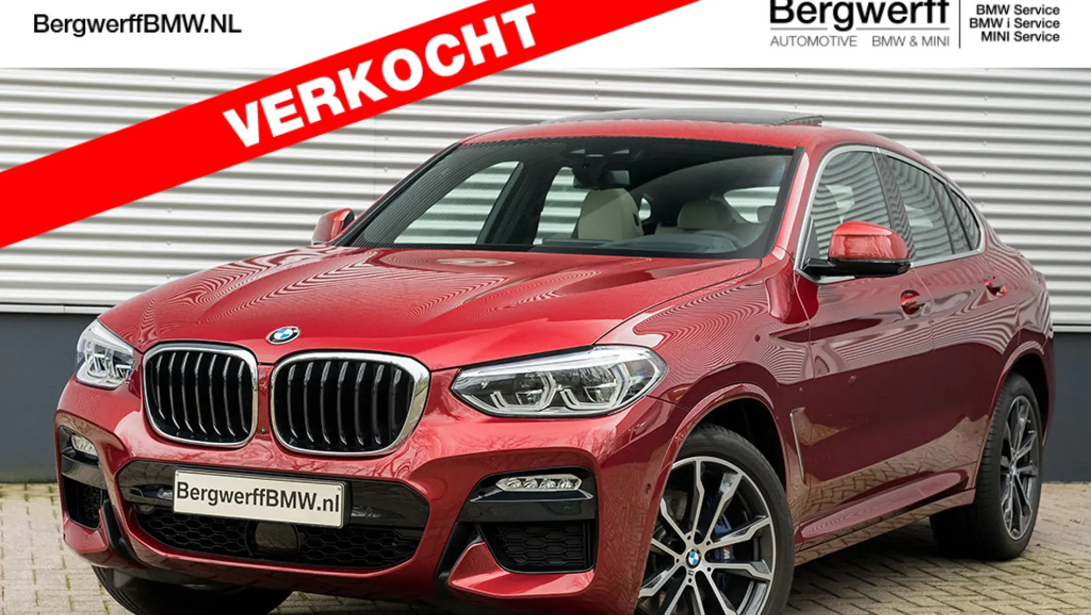 BMW X4 30i Flamenco Red Pearl BMW Individual uitgebreid lederen bekleding Elfenbrown G02 SUV