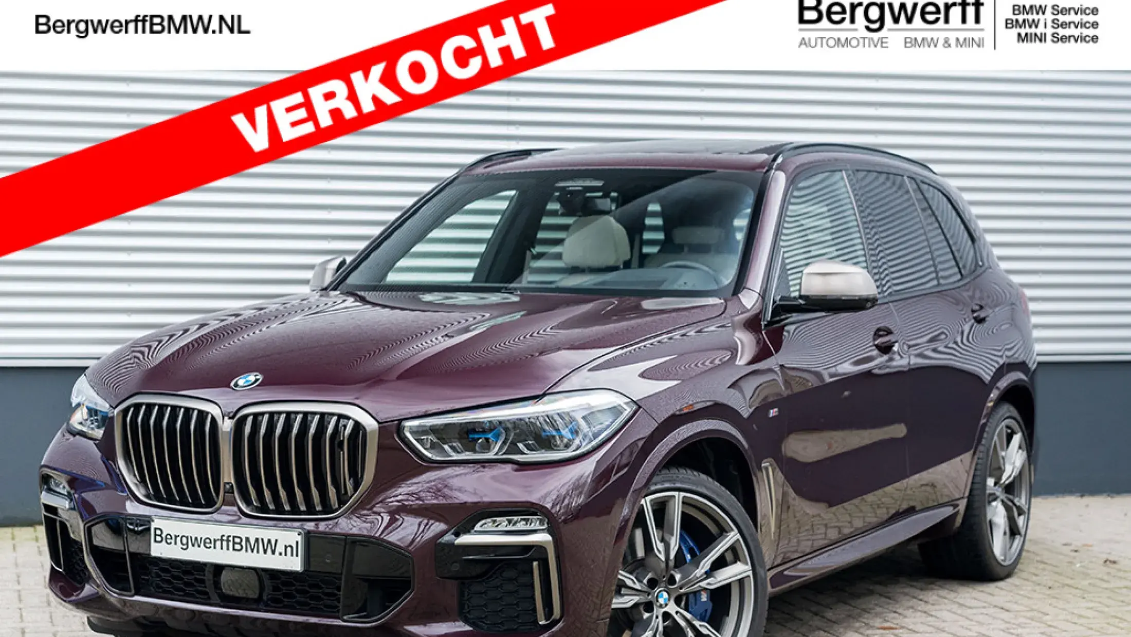 BMW X5 M50d Individual Ametrin Metallic BMW Individual leder Merino Elfenbeinweiss Bergwerff Gorinchem