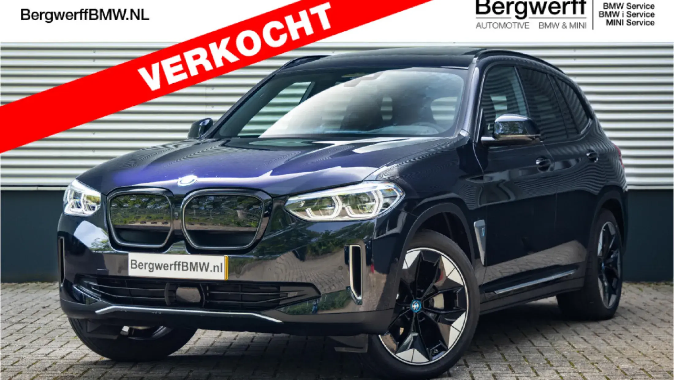 BWM iX3 Electric G08 High Executive Carbon Black Metallic Leder Vernasca Mokka stiksel Schwarz SUV