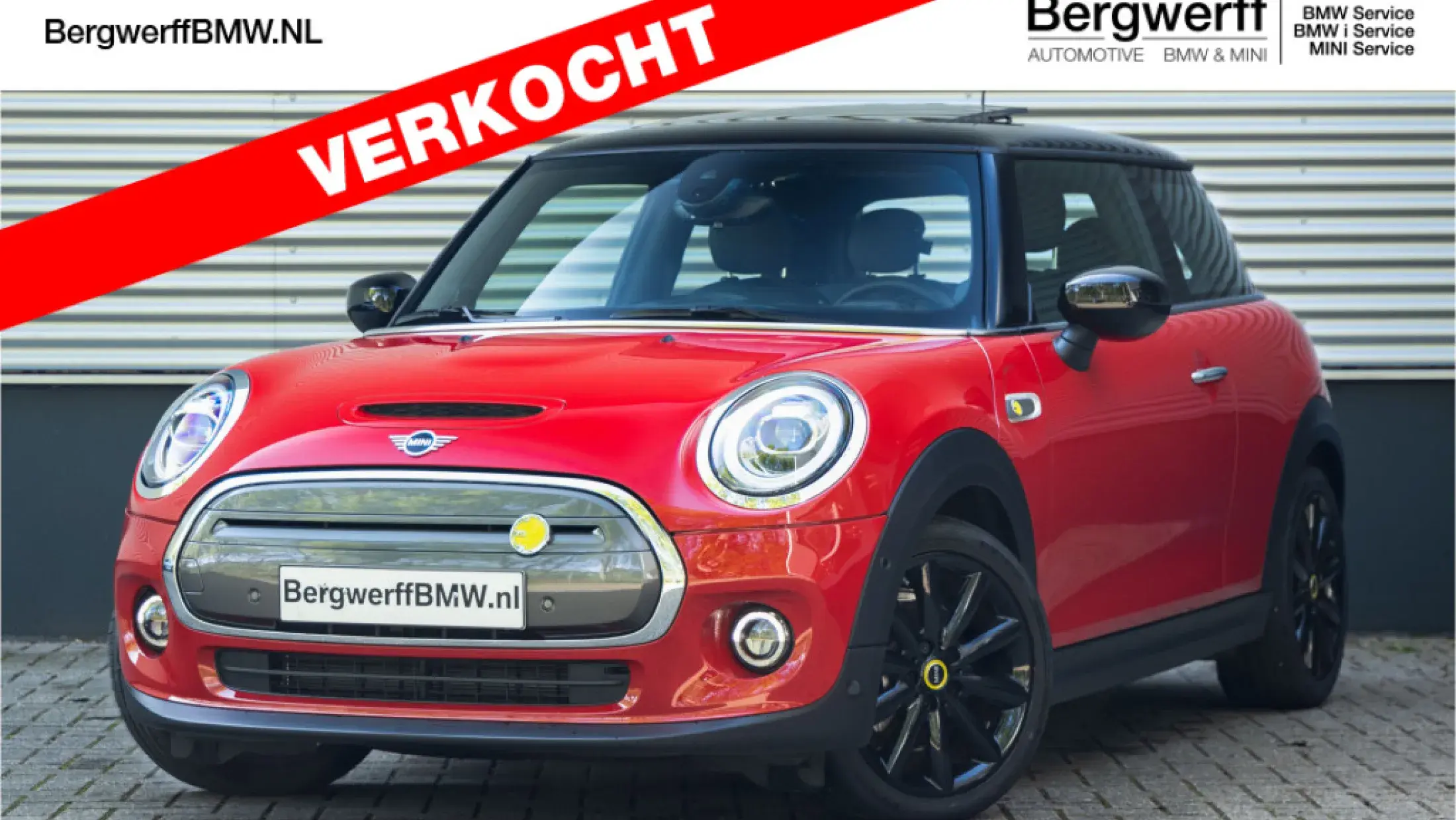 MINI Electric Yours Chili red Yours leer lounge carbon black F57 Cooper SE Bergwerff