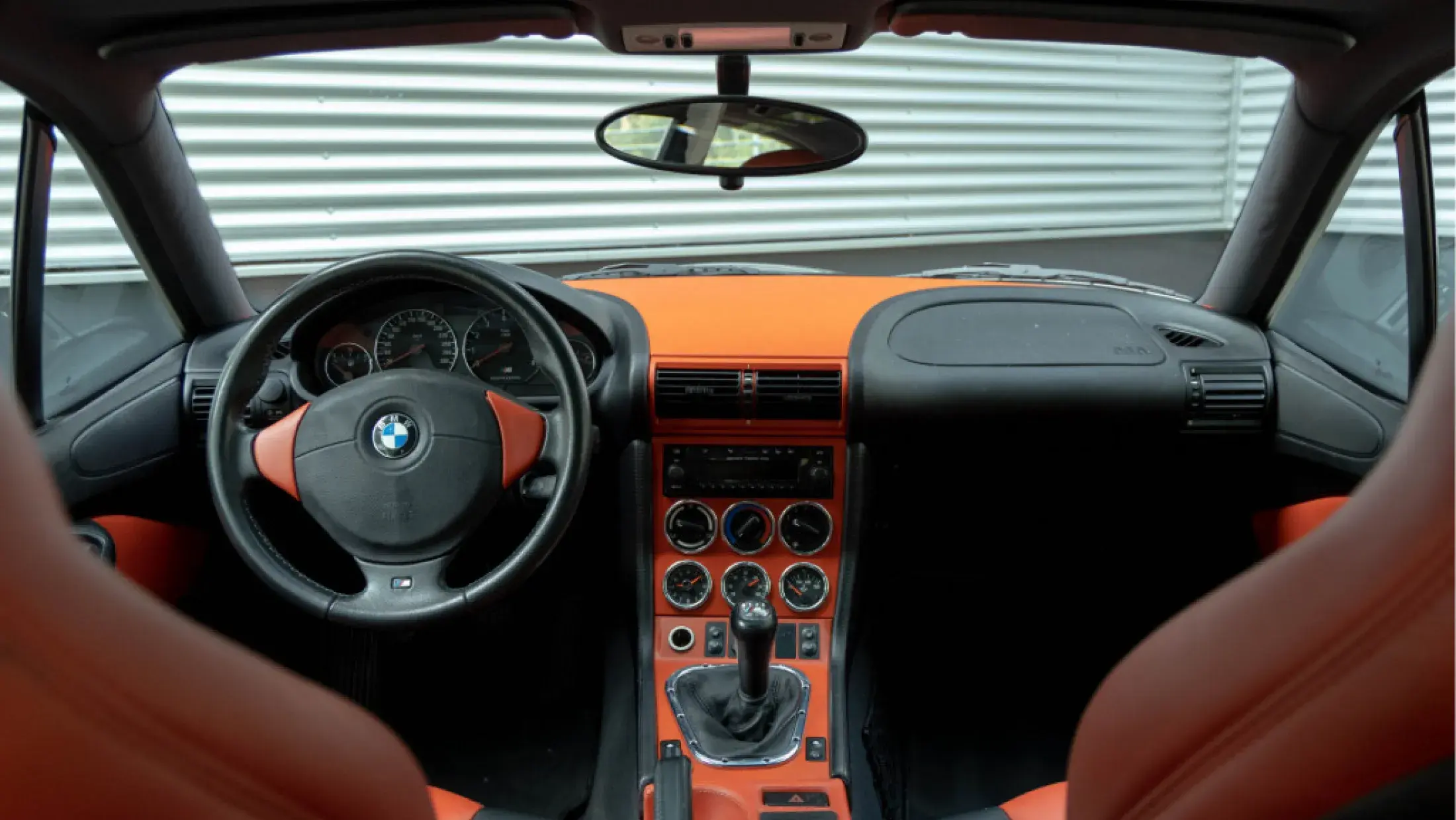 BMW Z3 M Coupe E36 handgeschakeld Manual Cosmos Black Pearl Metallic Leder Nappa Kyalami orange