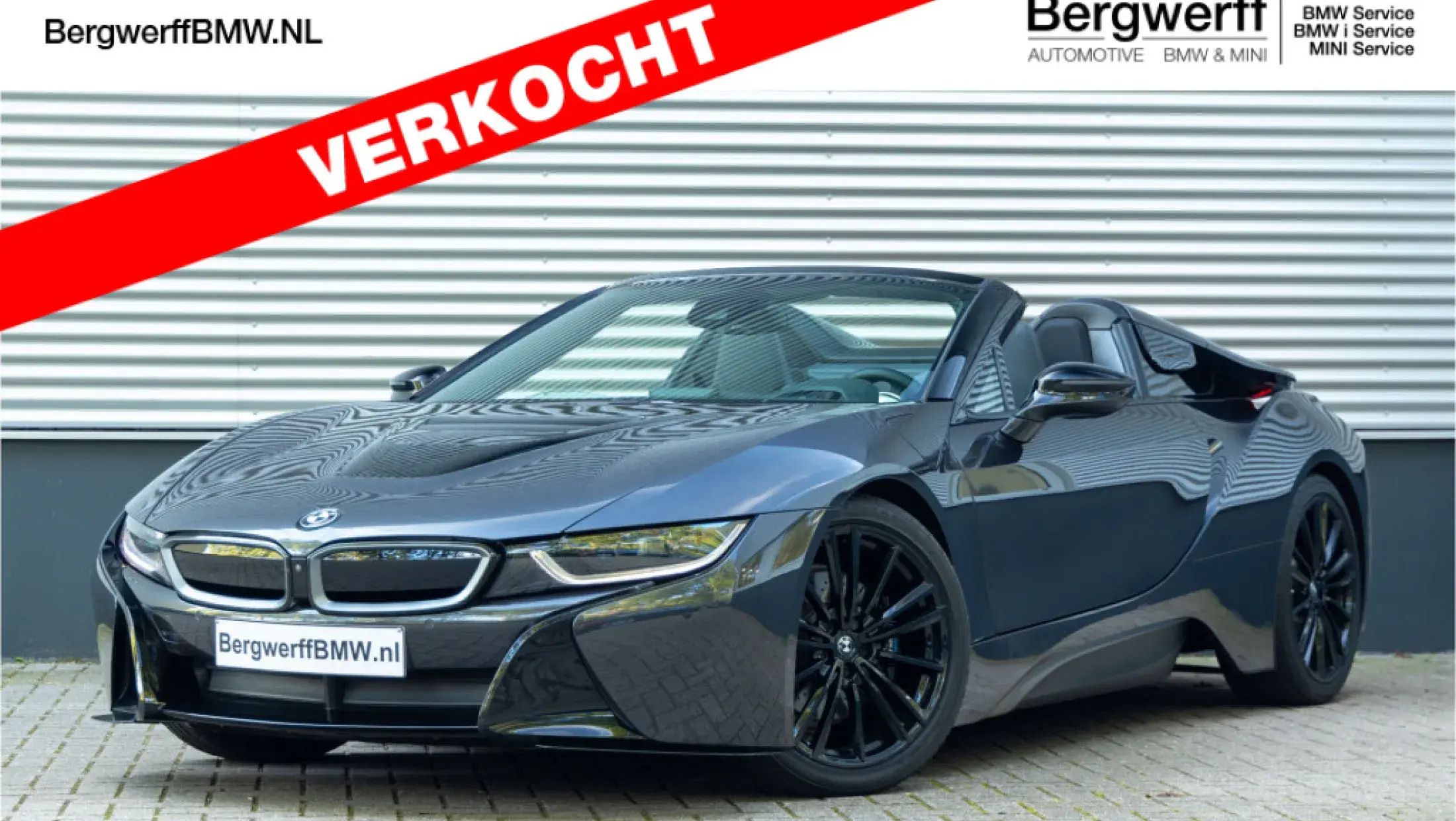 BMW i8 Roadster i15 Cabrio Volleder 'Spheric' geperforeerd in Amido Sophistograu Electric 