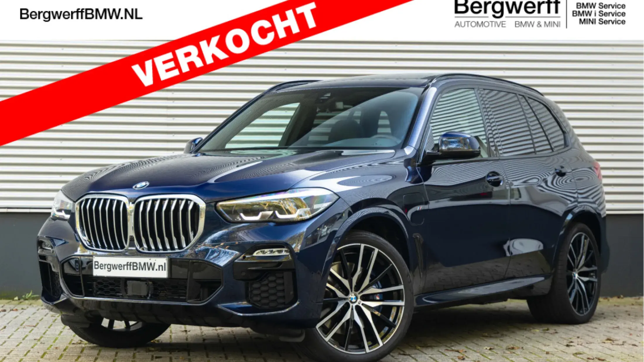 BMW X5 xDrive45e Tansanitblau Vernasca design Schwarz leder SUV G05 plugin hybride