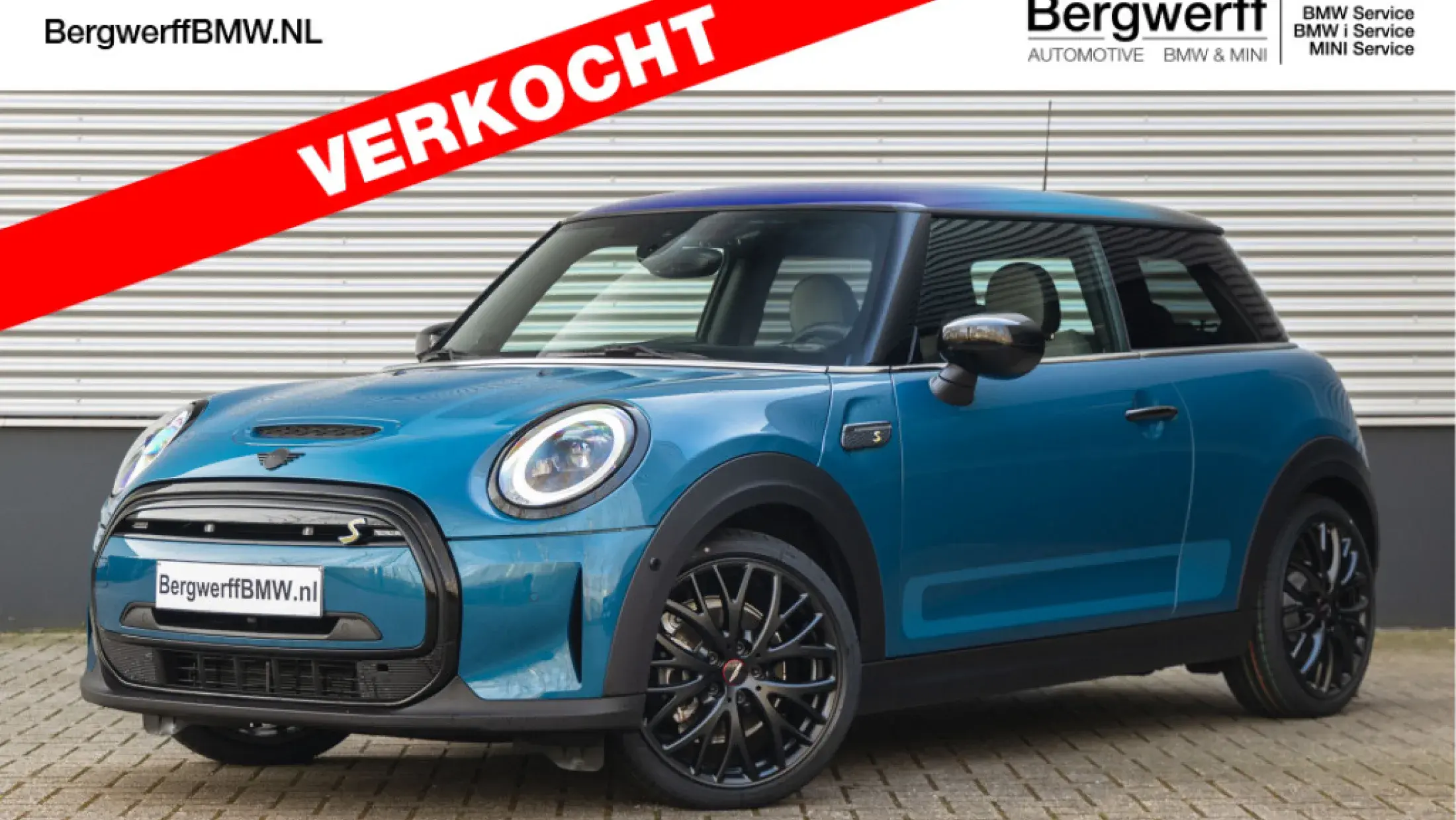 MINI Electric F56 Island Blue Stoff Leatherette combinatie Black Pearl Light Grey Hatchback