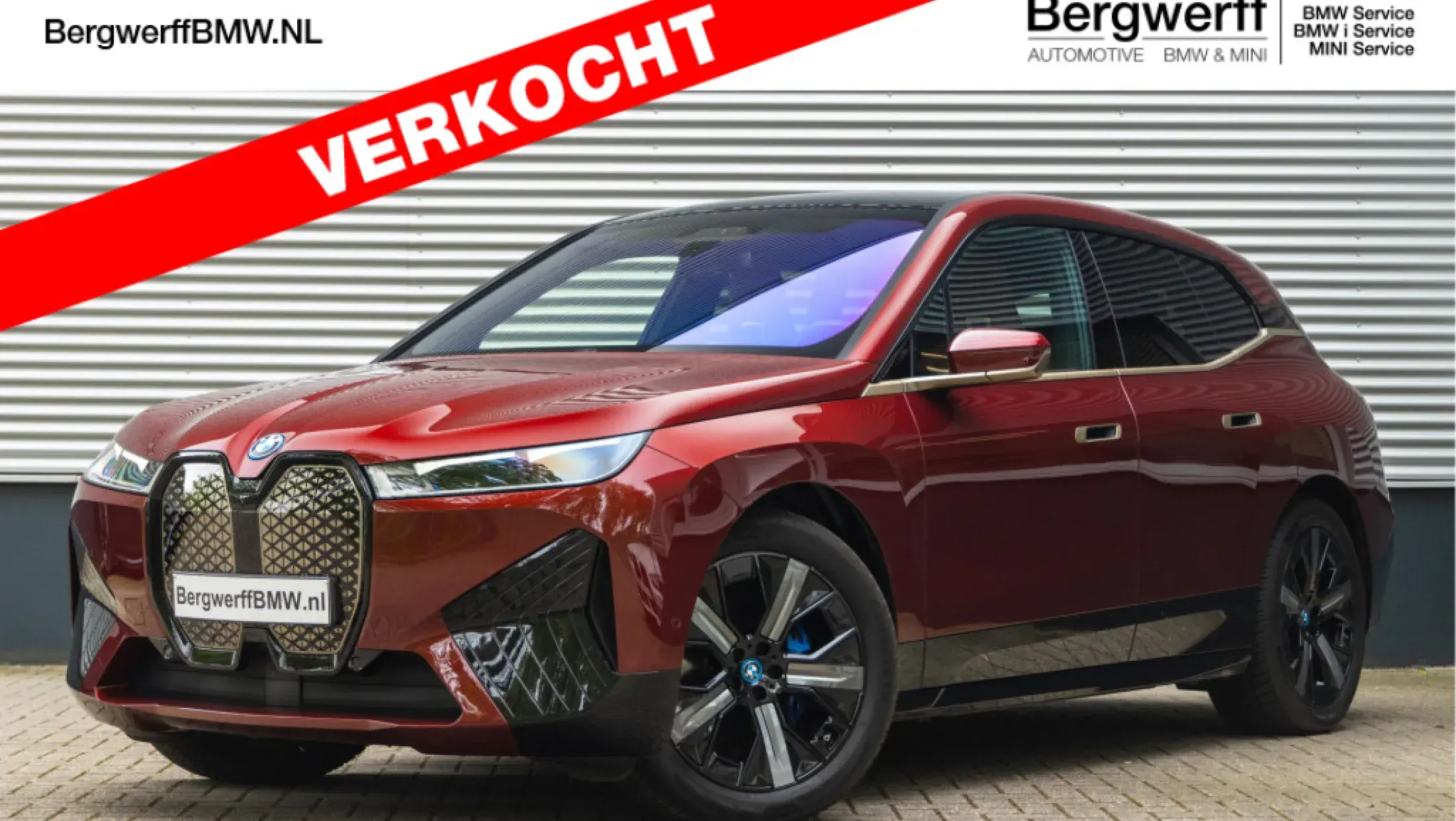 BMW iX xDrive50 High Executive Interieurdesign Suite Castanea Aventurin Red Metallic i20