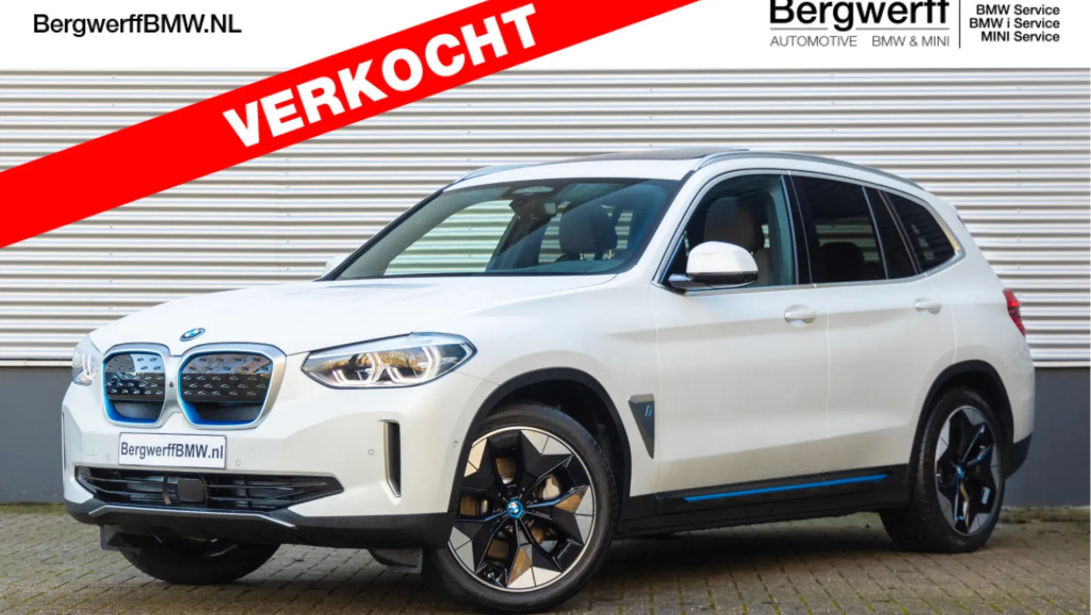  BMW iX3 Electric High Executive Mineral White Metallic Leder Vernasca Mokka stiksel Schwarz G08 SUV