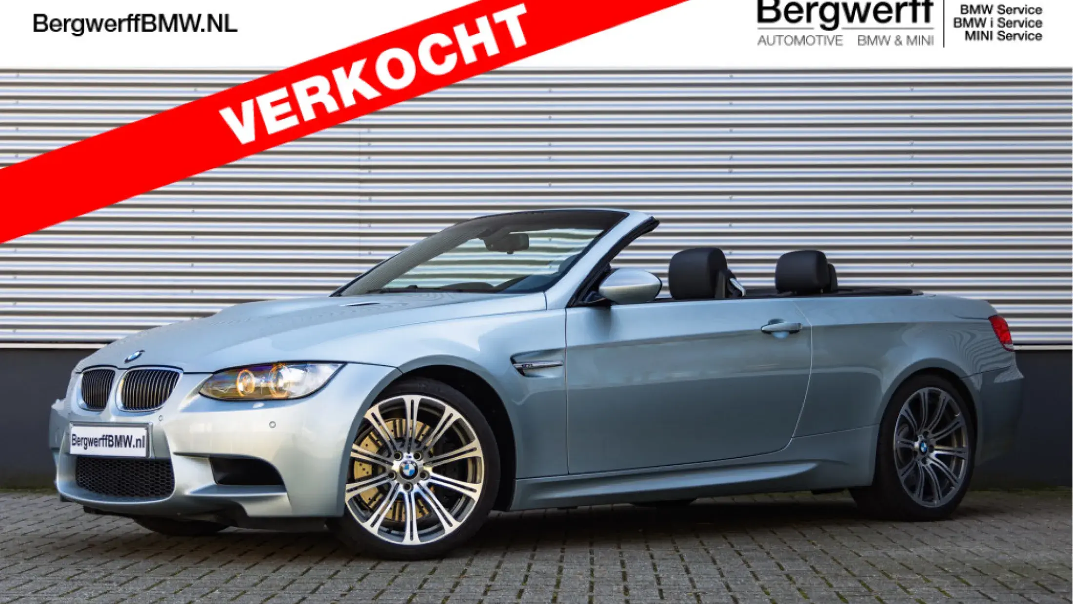 BMW E93 M3 DCT Silver Stone II Metallic Lagerschalen MPerformance uitlaat Individual Audio