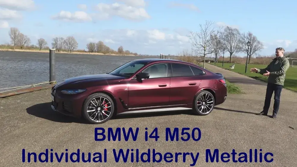 BMW i4 M50 Wildberry individual metallic Bergwerff presenteert 