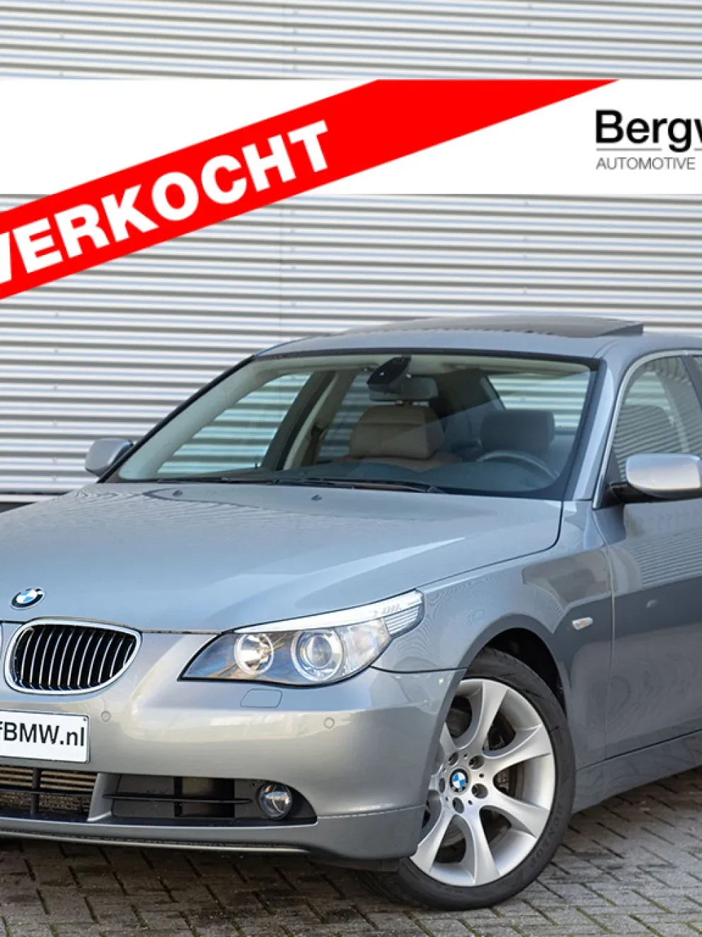 BMW 545i Youngtimer Sedan E60 SIlver Grey Metallinc Truffelbraun Dakota Bergwerff