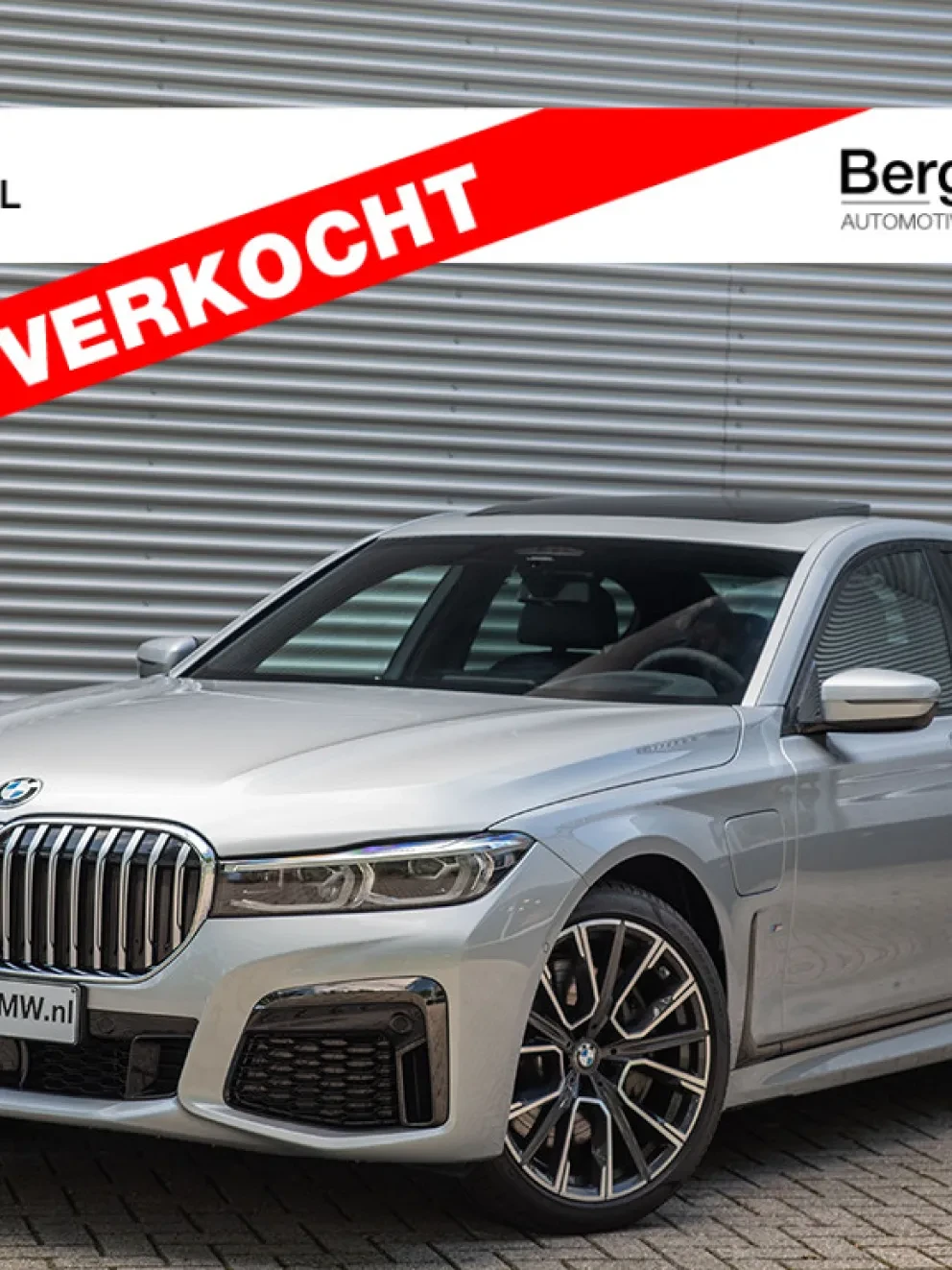BMW 745e M-Sport Glaciersilver Exklusivleder Nappa Schwarz G11 Bergwerff