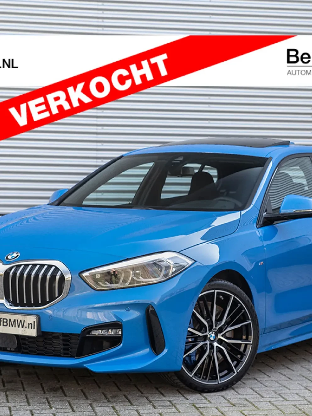 BMW 118i M Sport Misano Blauw Metallic Stof Trigon Alcantara Schwarz F40