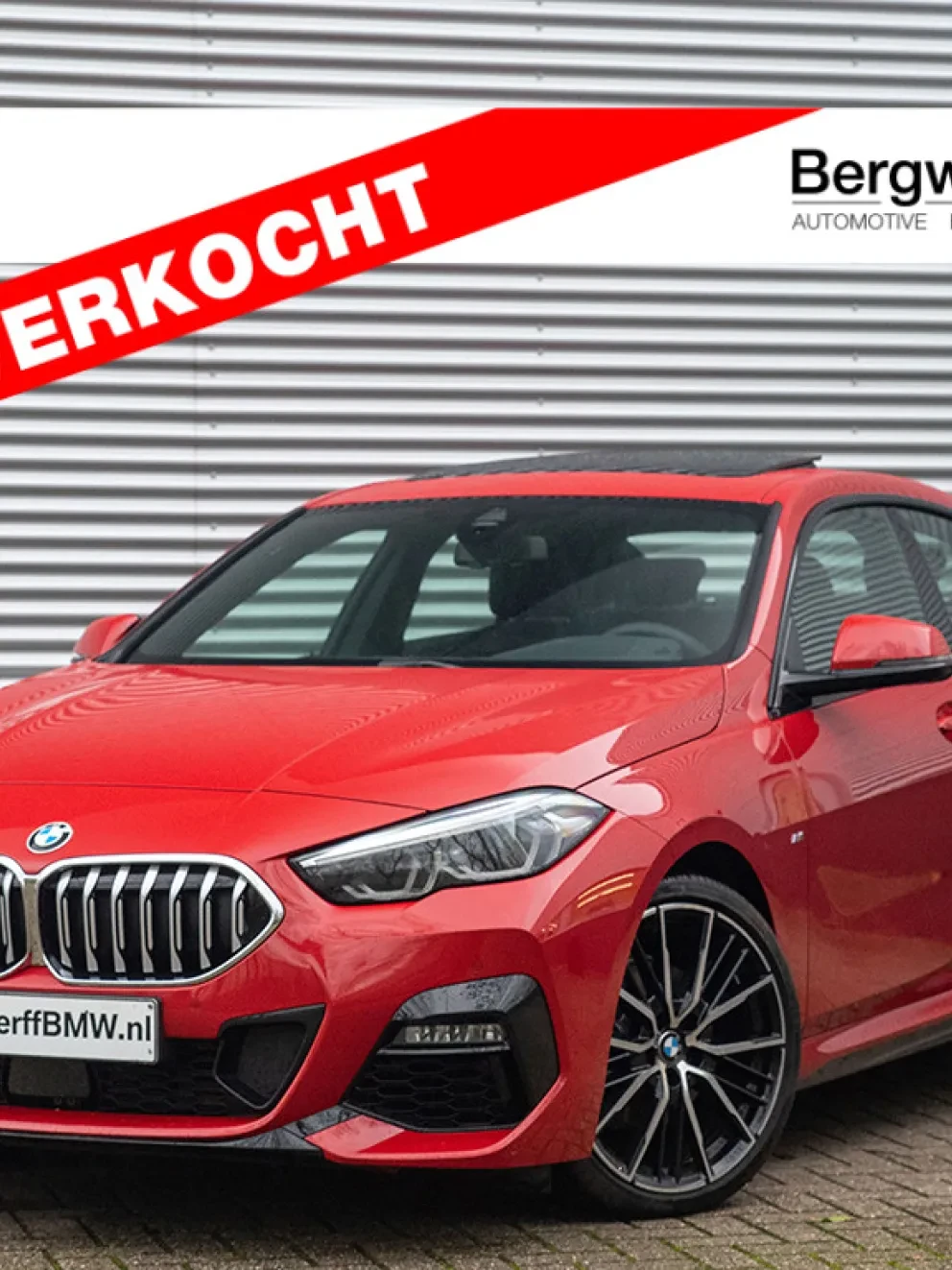 BMW 218i Gran Coupe Melbourne red pearl F44 Stof Trigon Sensatec Schwarz 2020 Bergwerff