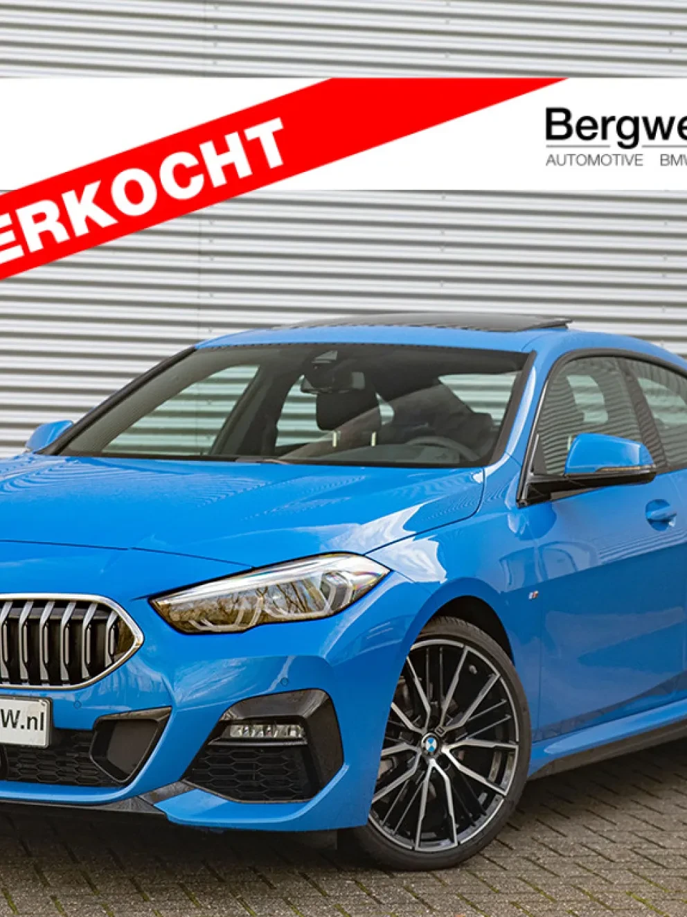 BMW 218i Gran Coupe Misano Blau Metallic Stof Trigon Sensatec Schwarz F44 Harman Kardon