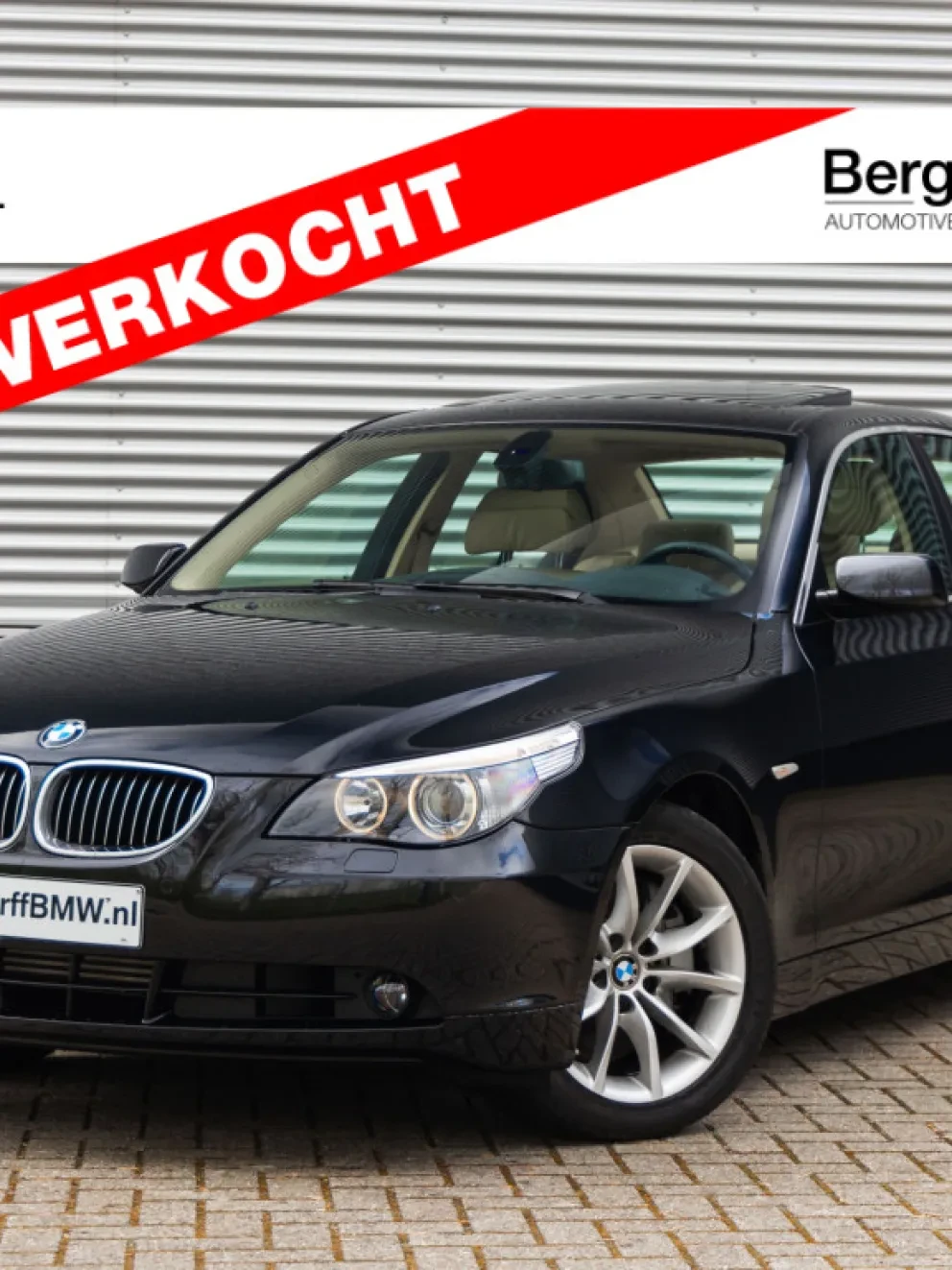 BMW 550i Sedan E60 Youngtimer Leder Nasca Beige Dunkelbeige Saphir schwarz 2006 Bergwerff