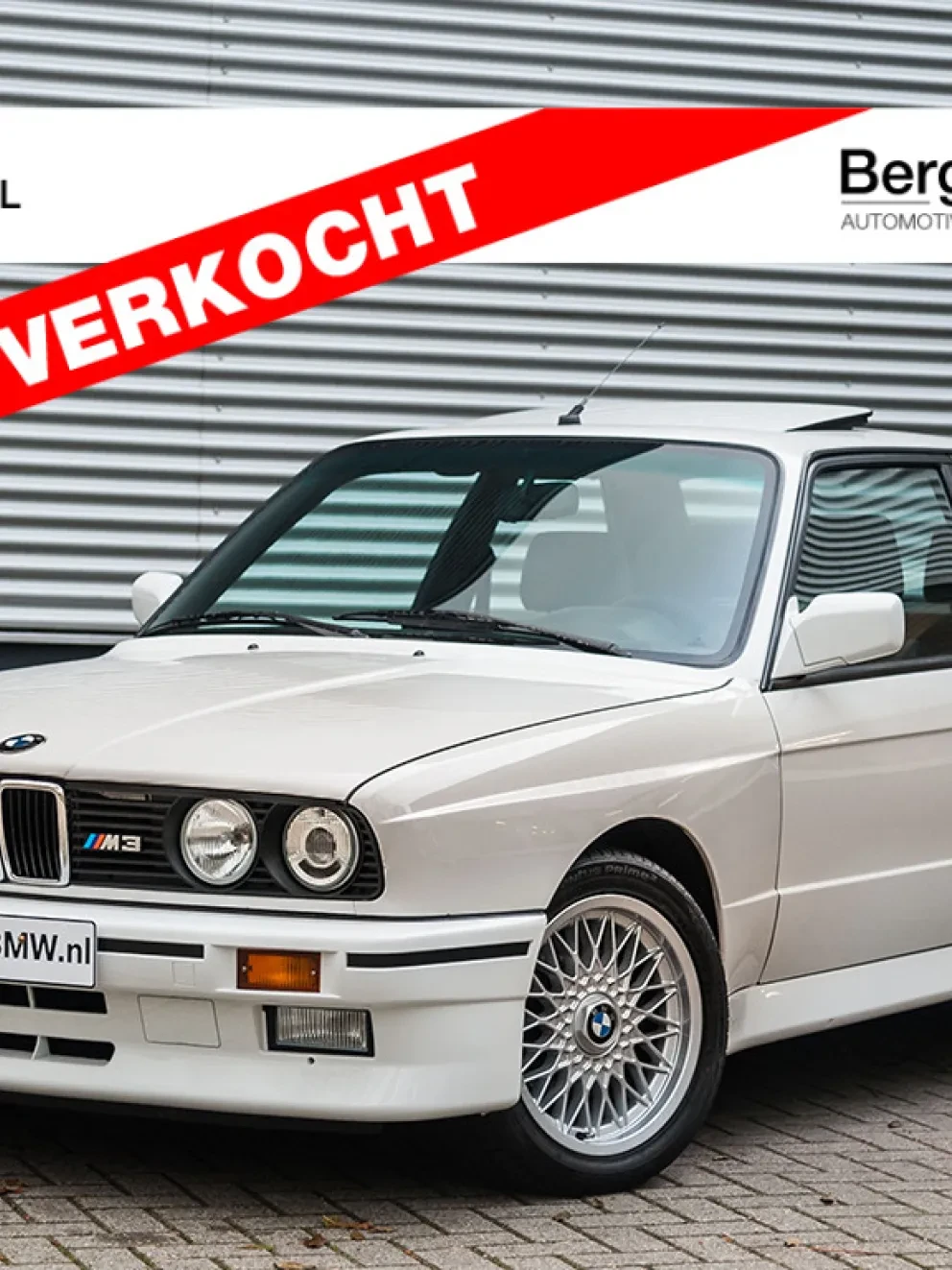 BMW M3 E30 Sharknose Manual handgeschakeld Alpin weiss classic Bergwerff