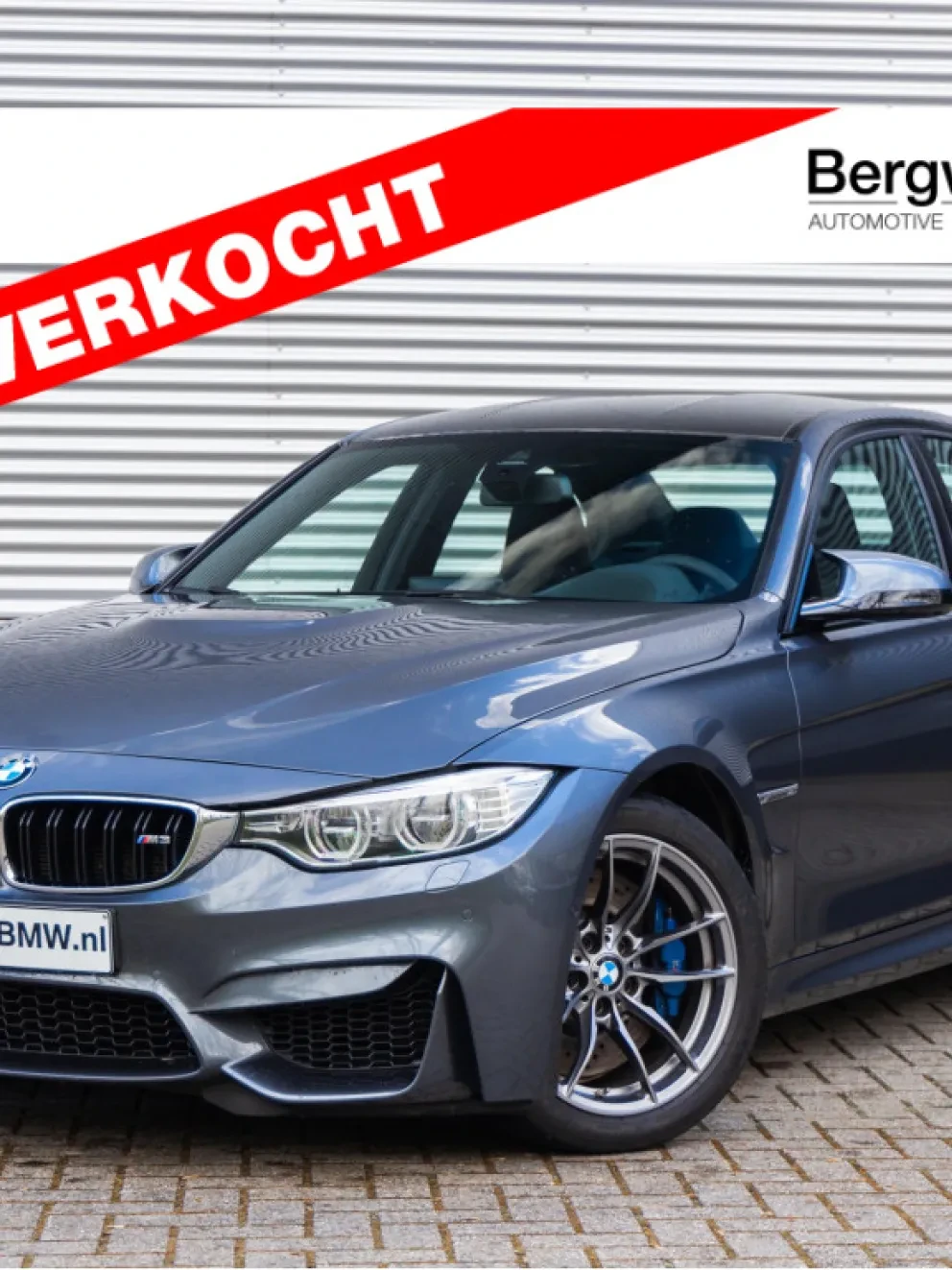 BMW M3 F80 Manual Handgeschakels Mineral Grey Stof-Ledercombinatie Carbon Structure Anthrazit