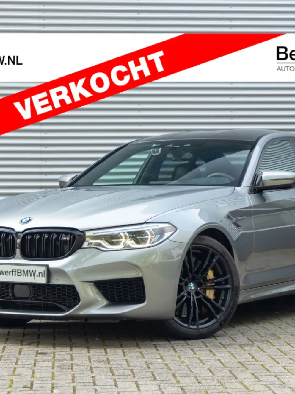 BMW M5 F90 Donington Grau metallic 2018 Merino Schwarz volleder Carbon Brakes Bergwerff
