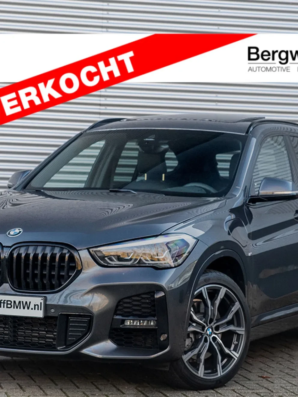 BMW X1 xDrive25e mineral Grey Leder Dakota Schwarz Accent Blau geperforeerd SUV F48