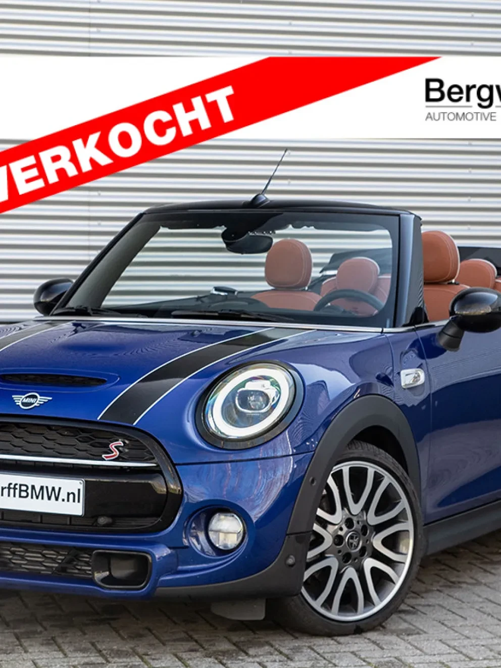 MINI Cooper S Cabrio Chili F57 Starlight Blue Metallic Leder Chester Malt Brown black