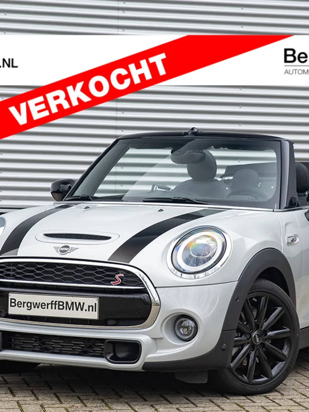 MINI Cooper S Cabrio Chili White SIlver Metallic F57 MINI Yours Leer Lounge Carbon Black