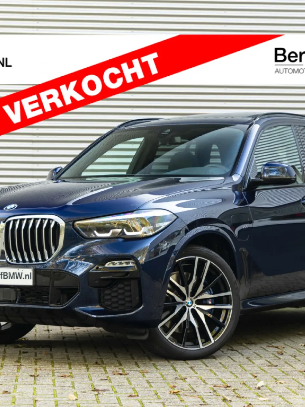 BMW X5 xDrive45e Tansanitblau Vernasca design Schwarz leder SUV G05 plugin hybride