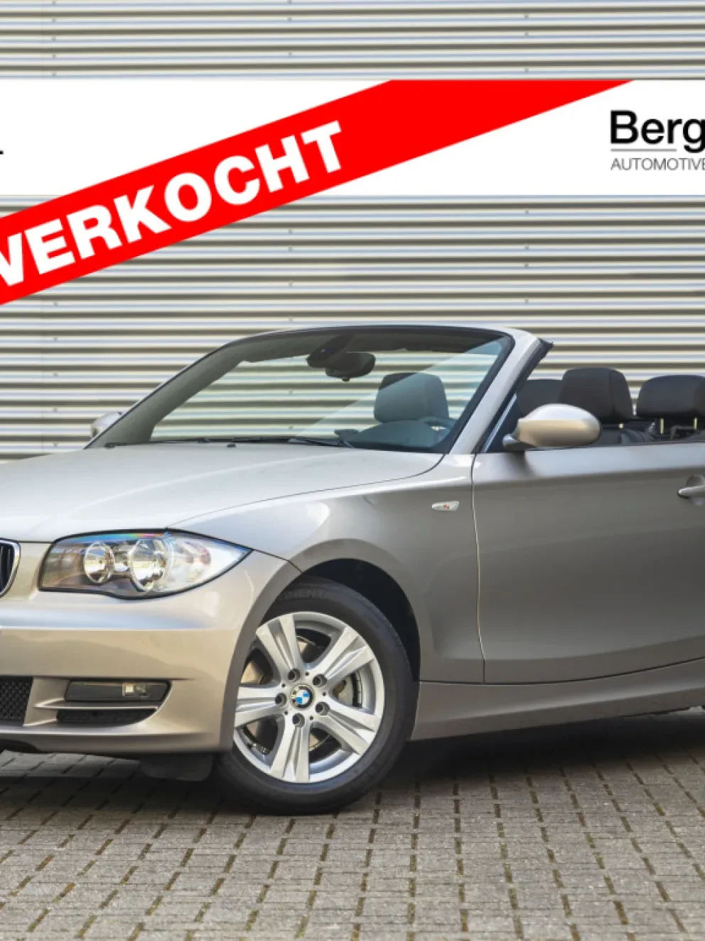 BMW 118i Cabrio E88 Kashmirsilber cashmere silver 2008 Manual handgeschakeld Boston schwarz leder