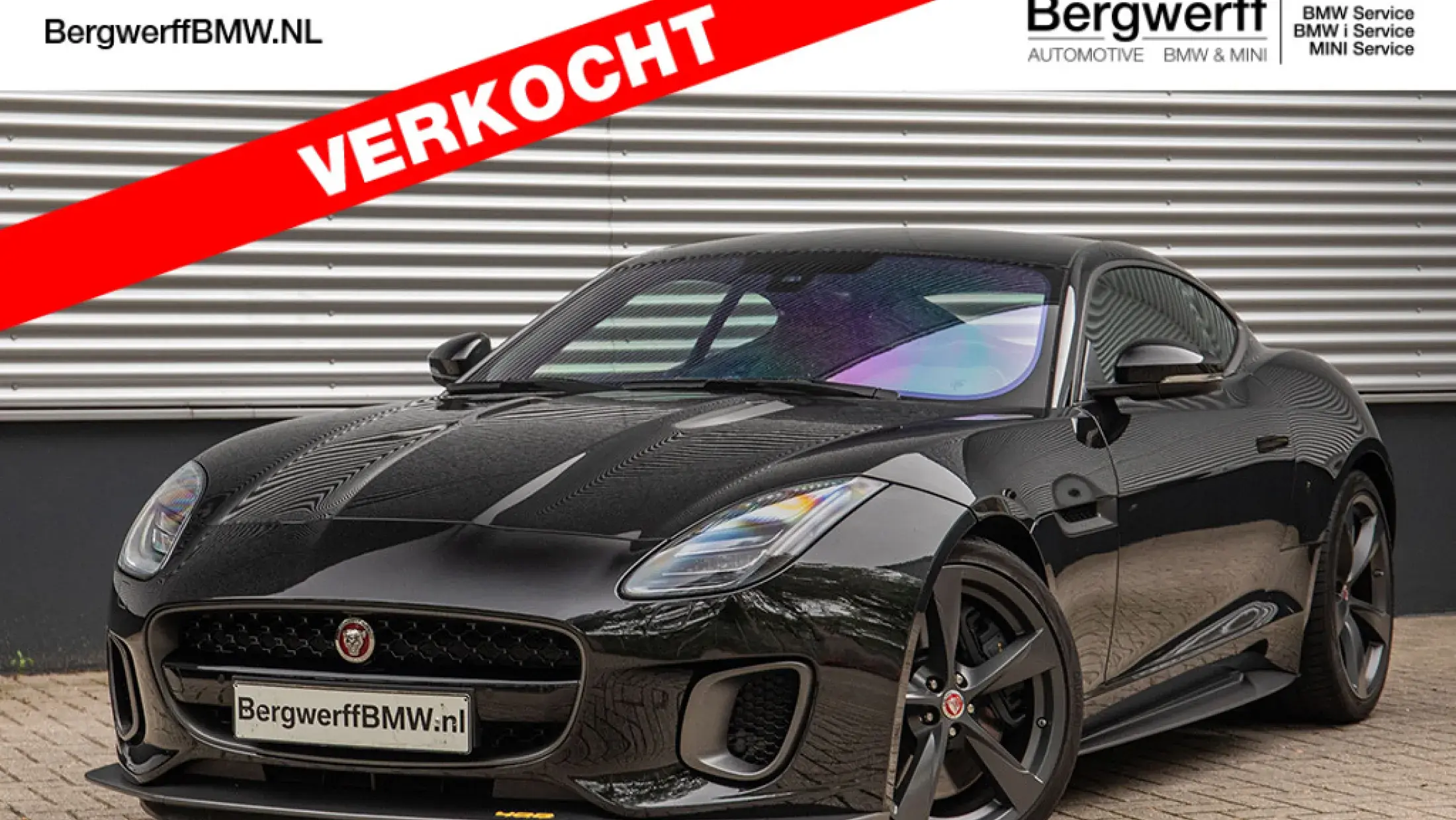 Jaguar F-Type 3.0 V6 RWD 400 Sport Santorini Black Pearl Metallic Bergwerff