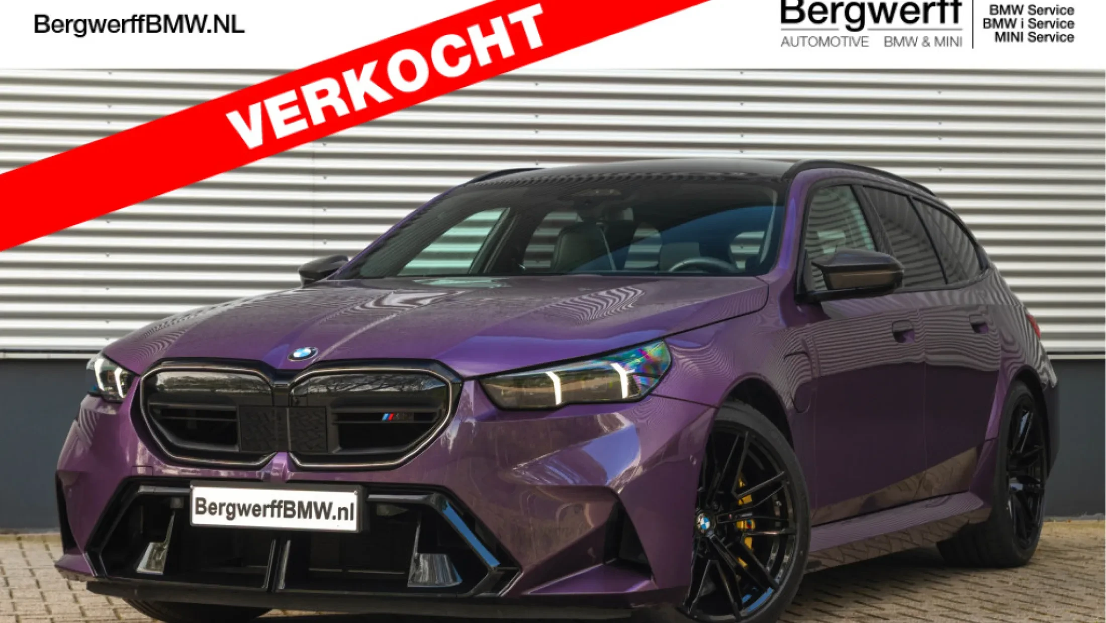 BMW M5 Touring Individual Daytonaviolett leder Meriono Silverstone Schwarz G99