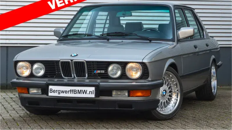 BMW M5 E28 Voll Restauratie Lachssilber Anthrazit buffalo leder interieur